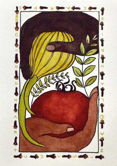 Saatchi Art Artist Laurie Goodhart; Paintings, “Onion, Tomato, Herbs & Spices” #art