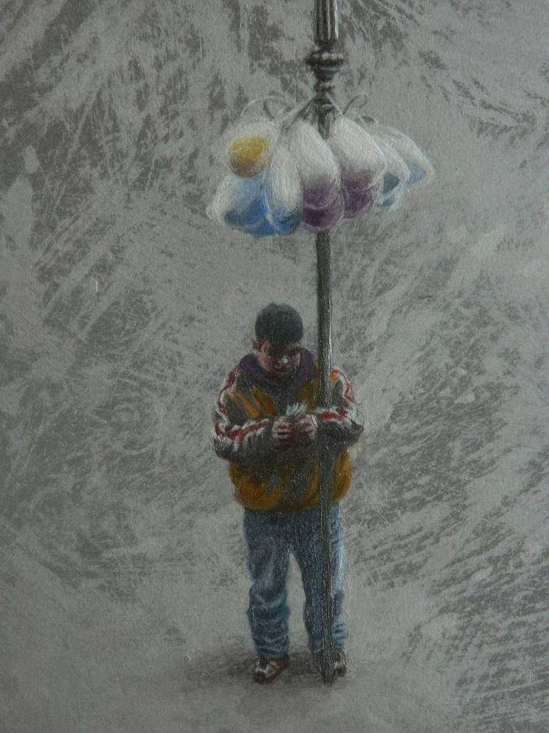 Original Figurative Cities Painting by Vladimir Davidenko