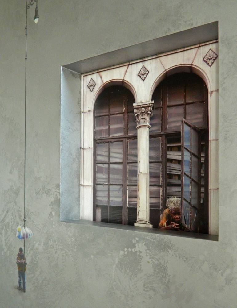 Original Figurative Cities Painting by Vladimir Davidenko