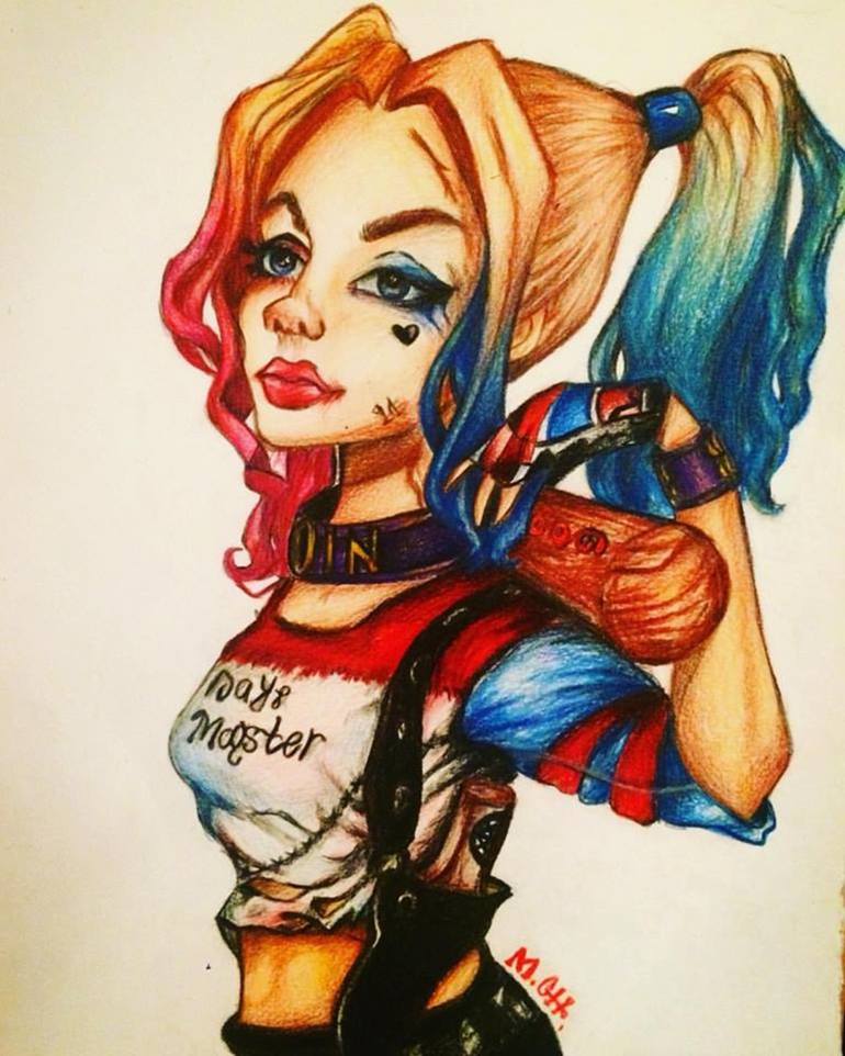Harley Quinn Drawing By Marii Ghviniashvili Saatchi Art.