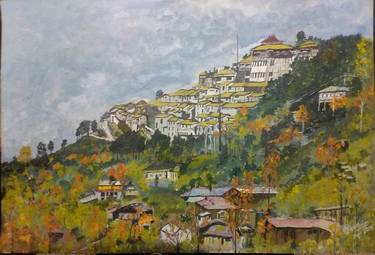 Original Impressionism Places Paintings by Jatin Chatterjee