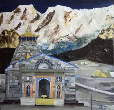 Print of Architecture Paintings by Jatin Chatterjee