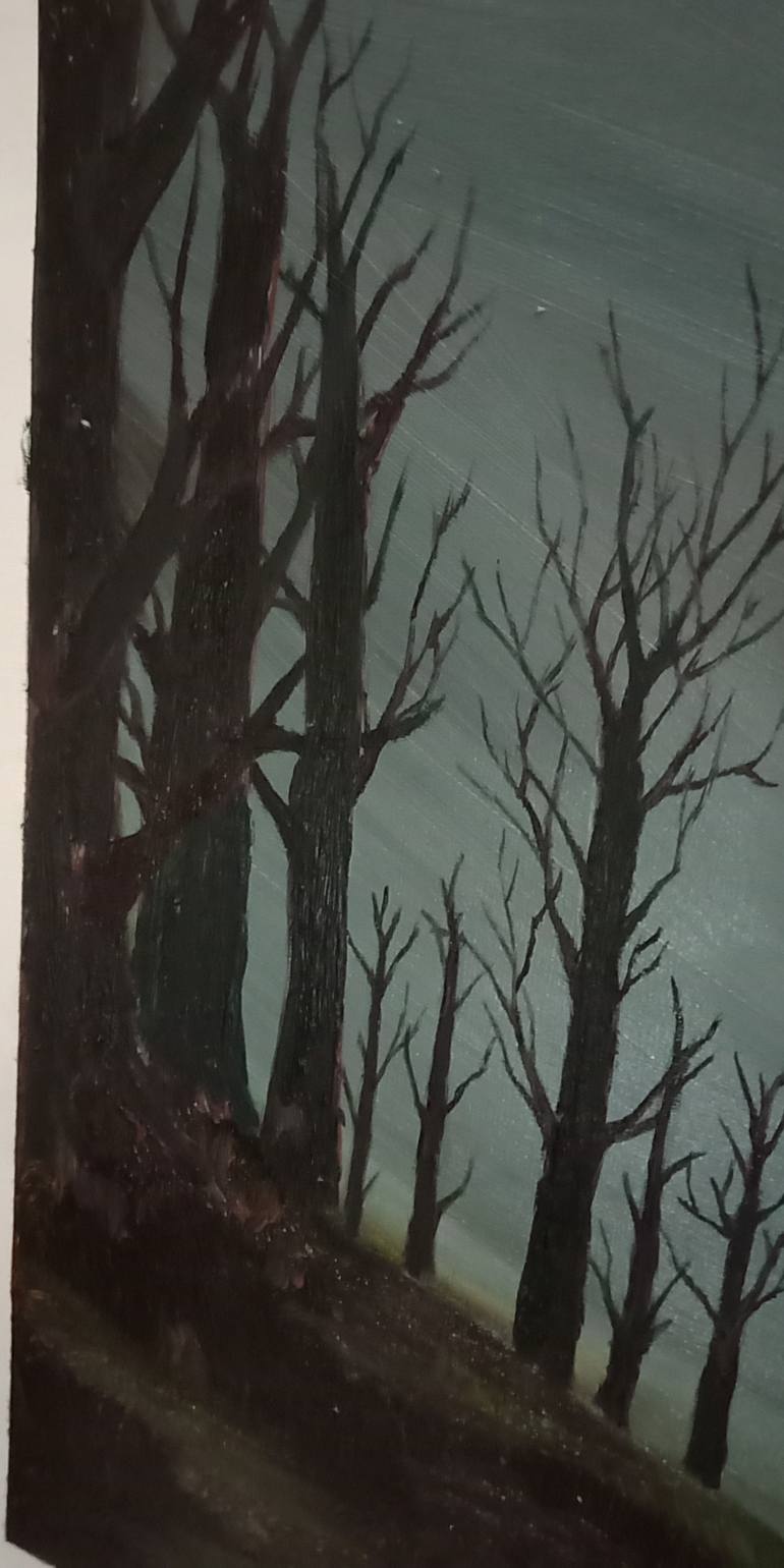 Original Impressionism Landscape Painting by Jatin Chatterjee