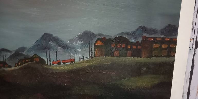 Original Impressionism Landscape Painting by Jatin Chatterjee