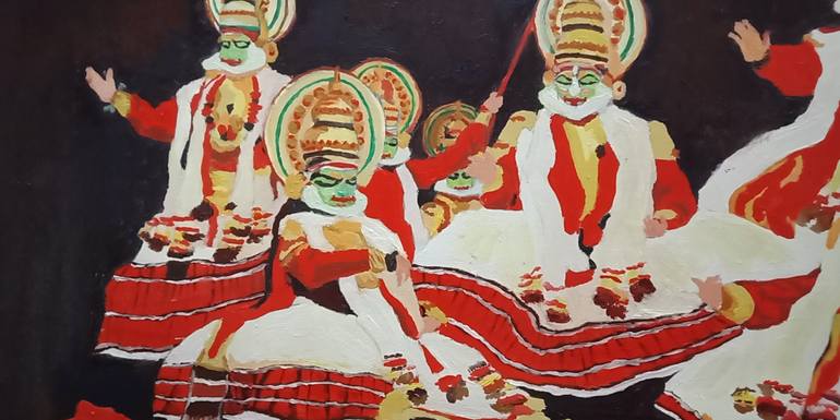 Original Impressionism Pop Culture/Celebrity Painting by Jatin Chatterjee