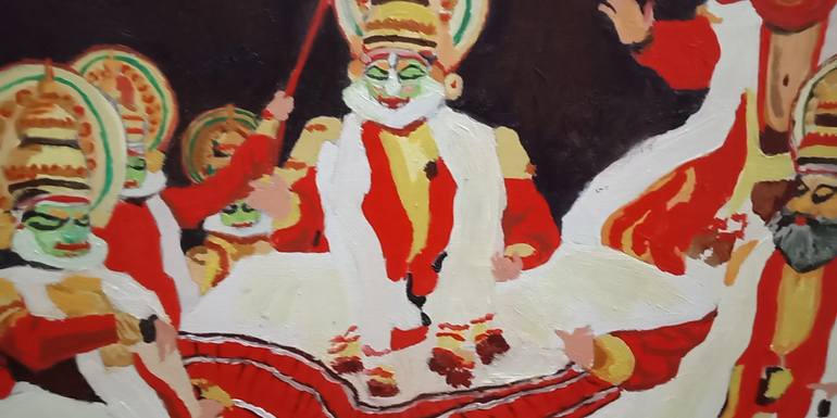 Original Impressionism Pop Culture/Celebrity Painting by Jatin Chatterjee