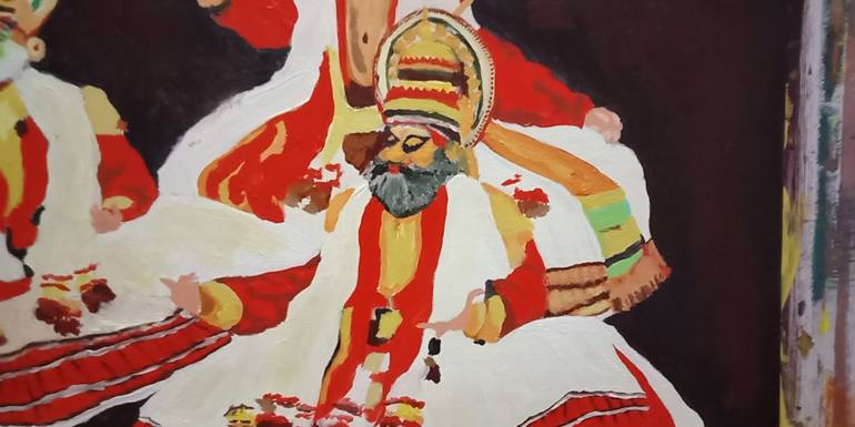 Original Impressionism Pop Culture/Celebrity Painting by Jatin Chatterjee