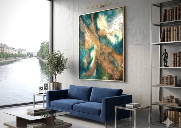Original Abstract Expressionism Abstract Painting by Connie Song
