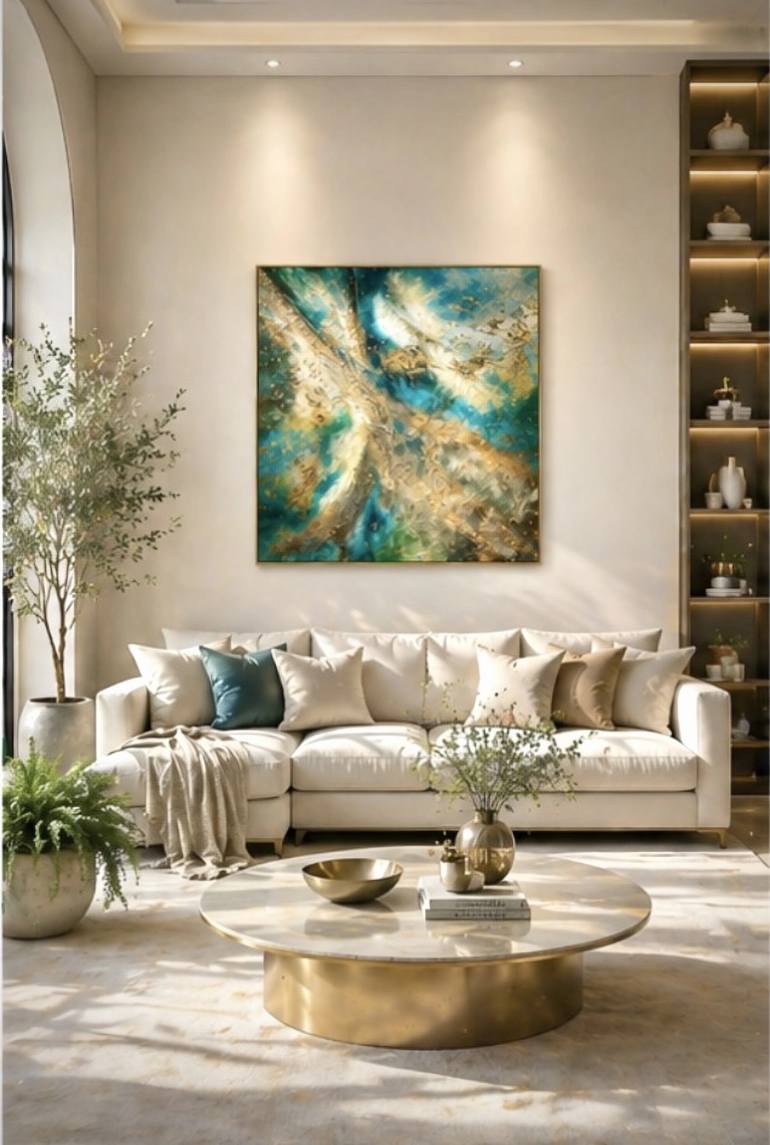 Original Abstract Expressionism Abstract Painting by Connie Song