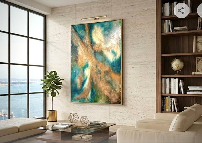 Original Abstract Expressionism Abstract Painting by Connie Song