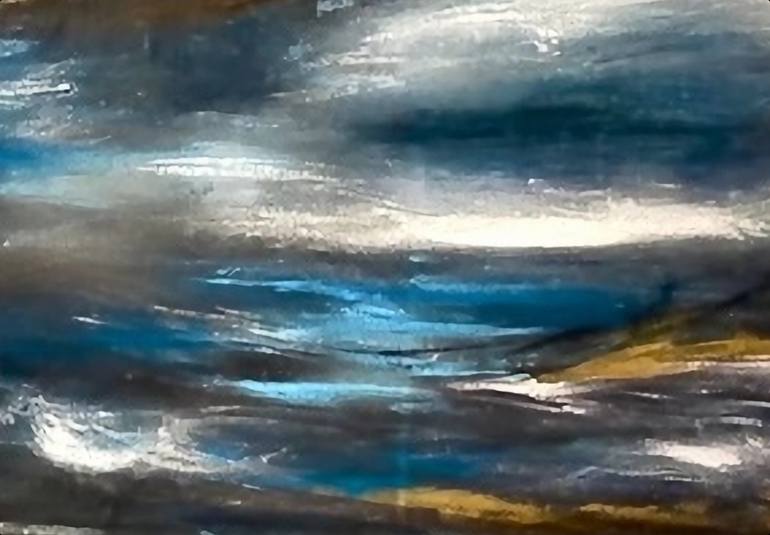 Original Abstract Expressionism Abstract Painting by Connie Song