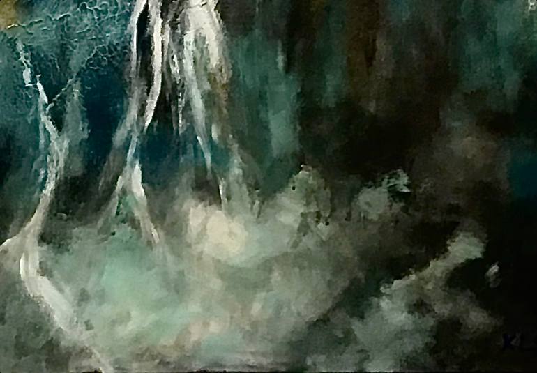 Original Abstract Expressionism Abstract Painting by Connie Song