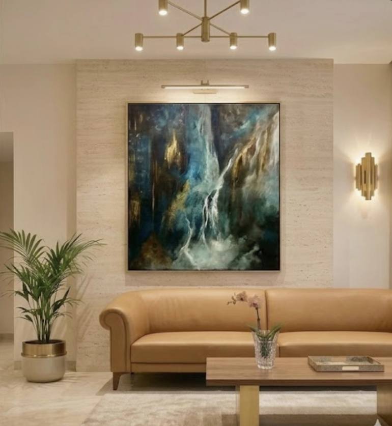 Original Abstract Expressionism Abstract Painting by Connie Song