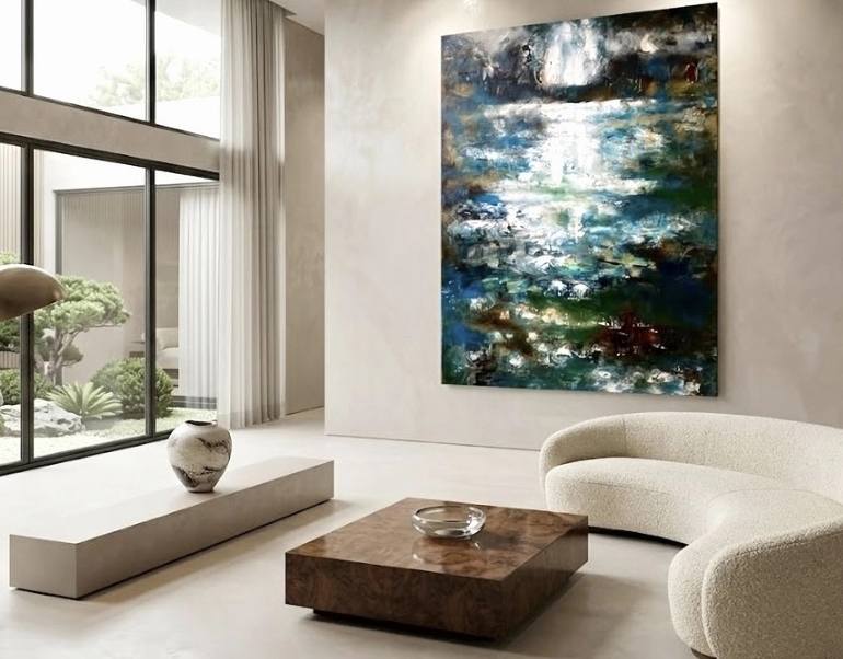 Original Abstract Expressionism Abstract Painting by Connie Song