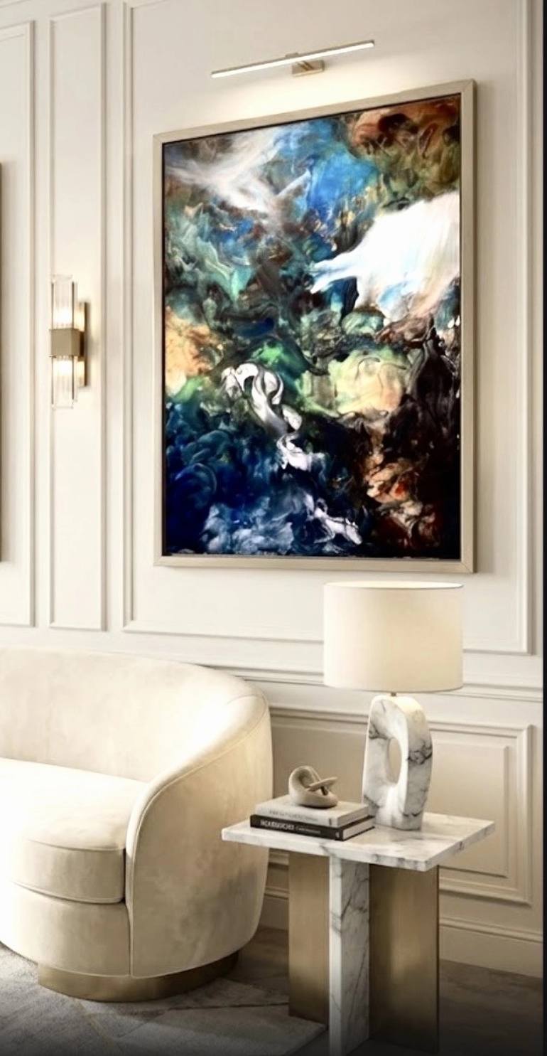 Original Abstract Expressionism Abstract Painting by Connie Song