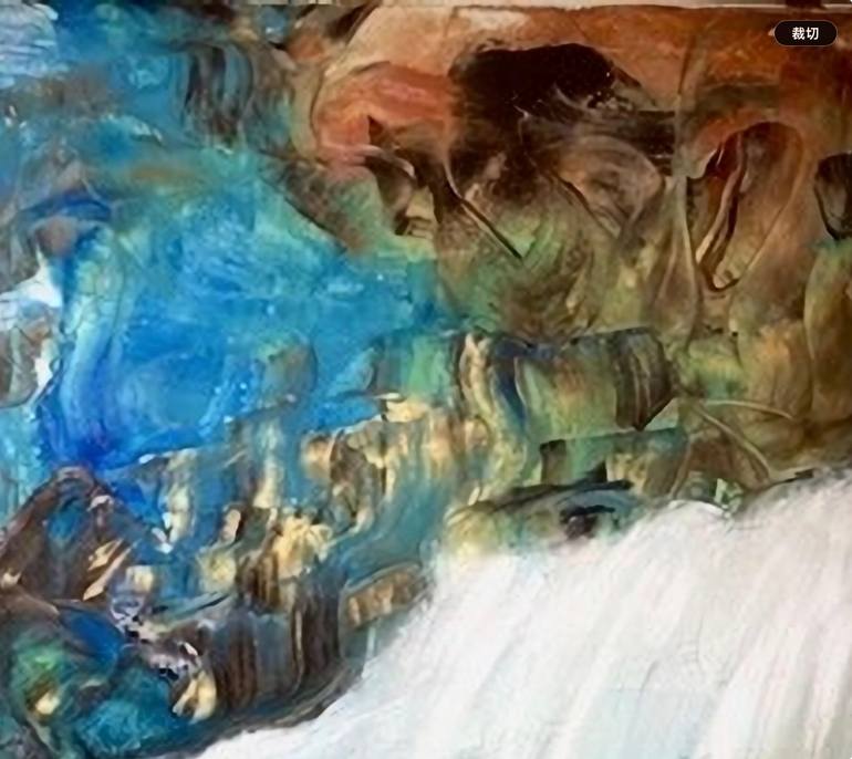 Original Abstract Expressionism Abstract Painting by Connie Song