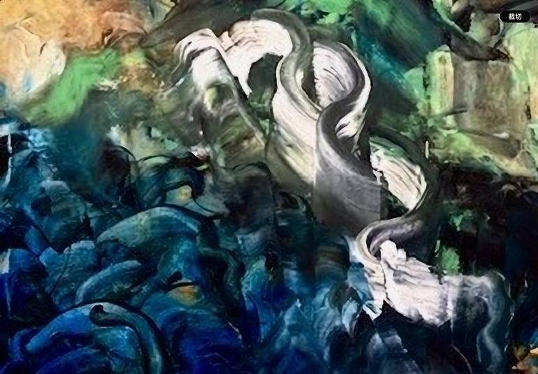 Original Abstract Expressionism Abstract Painting by Connie Song