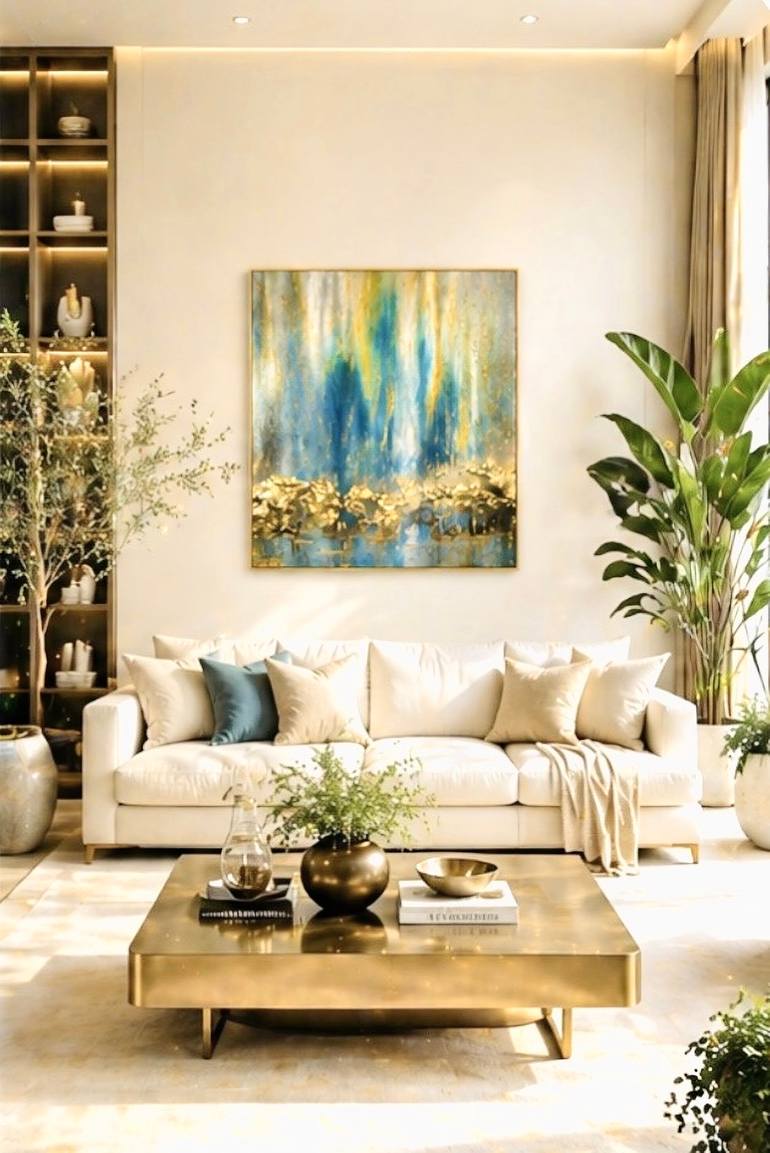 Original Abstract Expressionism Abstract Painting by Connie Song