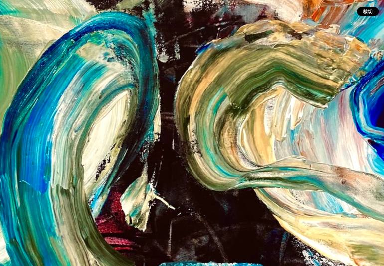 Original Abstract Expressionism Abstract Painting by Connie Song