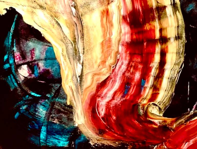 Original Abstract Expressionism Abstract Painting by Connie Song