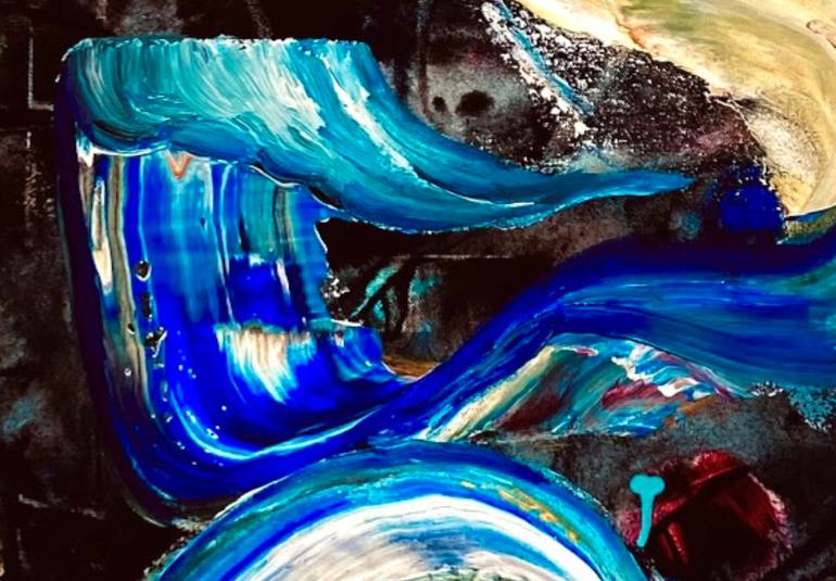 Original Abstract Expressionism Abstract Painting by Connie Song