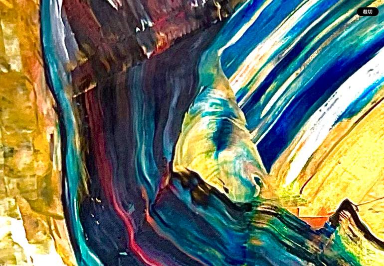Original Abstract Expressionism Abstract Painting by Connie Song