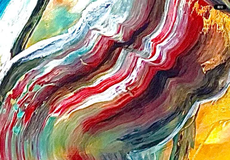 Original Abstract Expressionism Abstract Painting by Connie Song