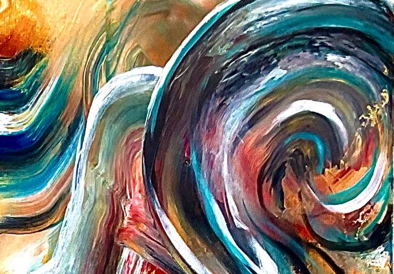 Original Abstract Expressionism Abstract Painting by Connie Song
