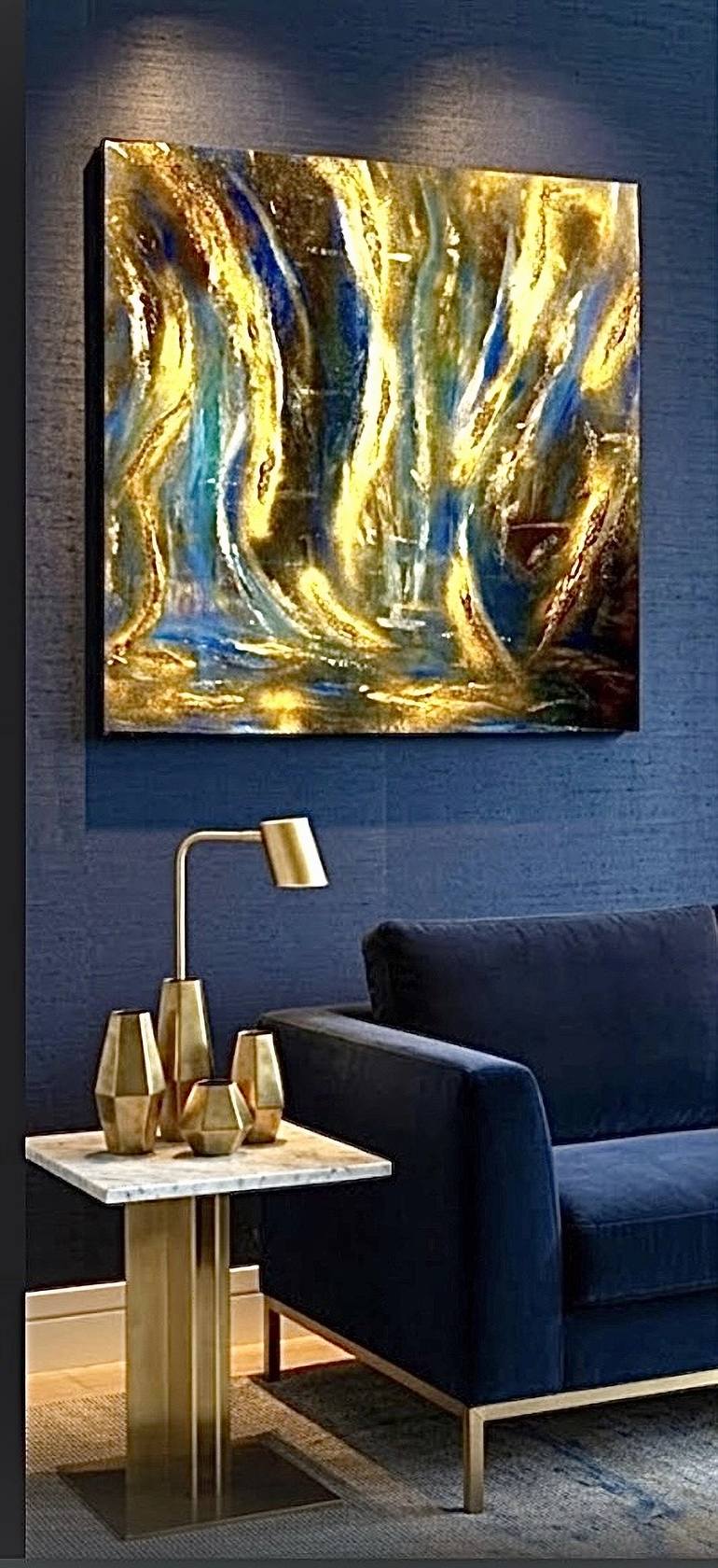 Original Abstract Expressionism Abstract Painting by Connie Song