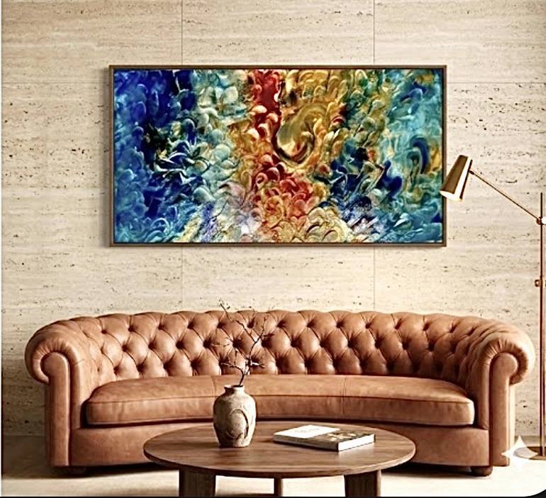 Original Abstract Expressionism Abstract Painting by Connie Song