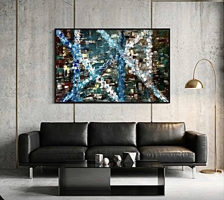 Original Abstract Expressionism Abstract Painting by Connie Song