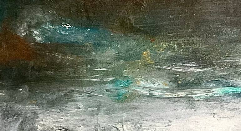 Original Abstract Expressionism Abstract Painting by Connie Song