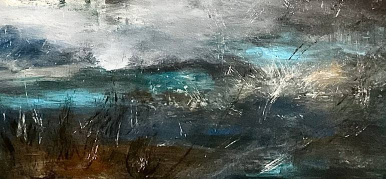 Original Abstract Expressionism Abstract Painting by Connie Song