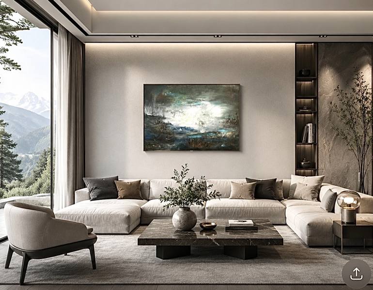 Original Abstract Expressionism Abstract Painting by Connie Song