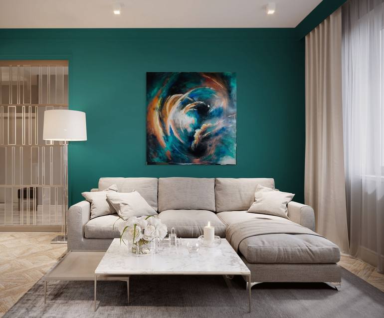 Original Abstract Expressionism Abstract Painting by Connie Song