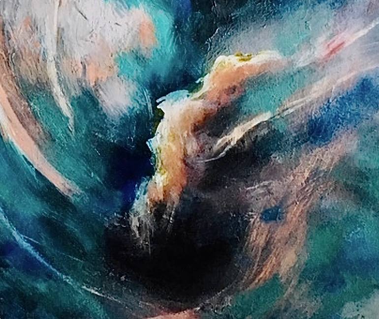 Original Abstract Expressionism Abstract Painting by Connie Song