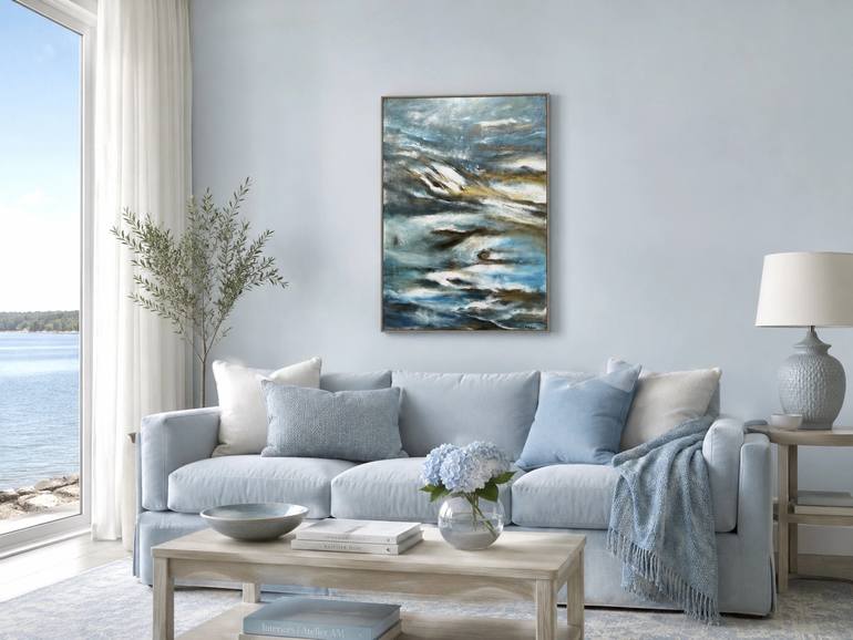 Original Art Deco Abstract Painting by Connie Song