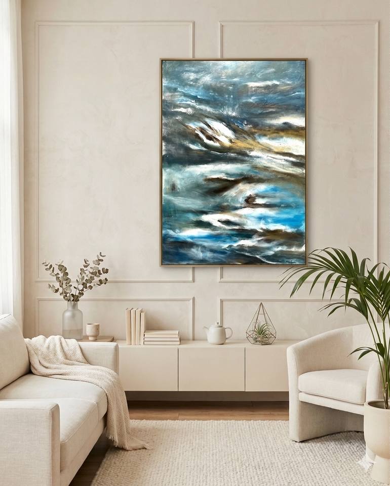 Original Art Deco Abstract Painting by Connie Song