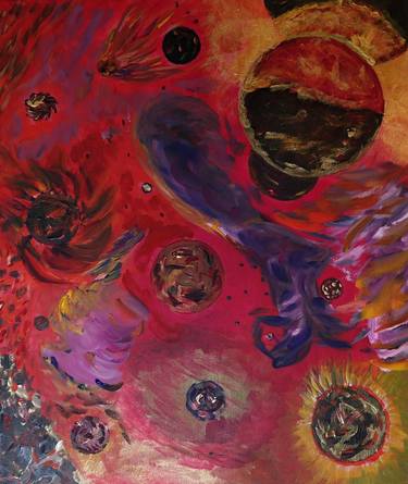 Print of Abstract Outer Space Paintings by David Rogers