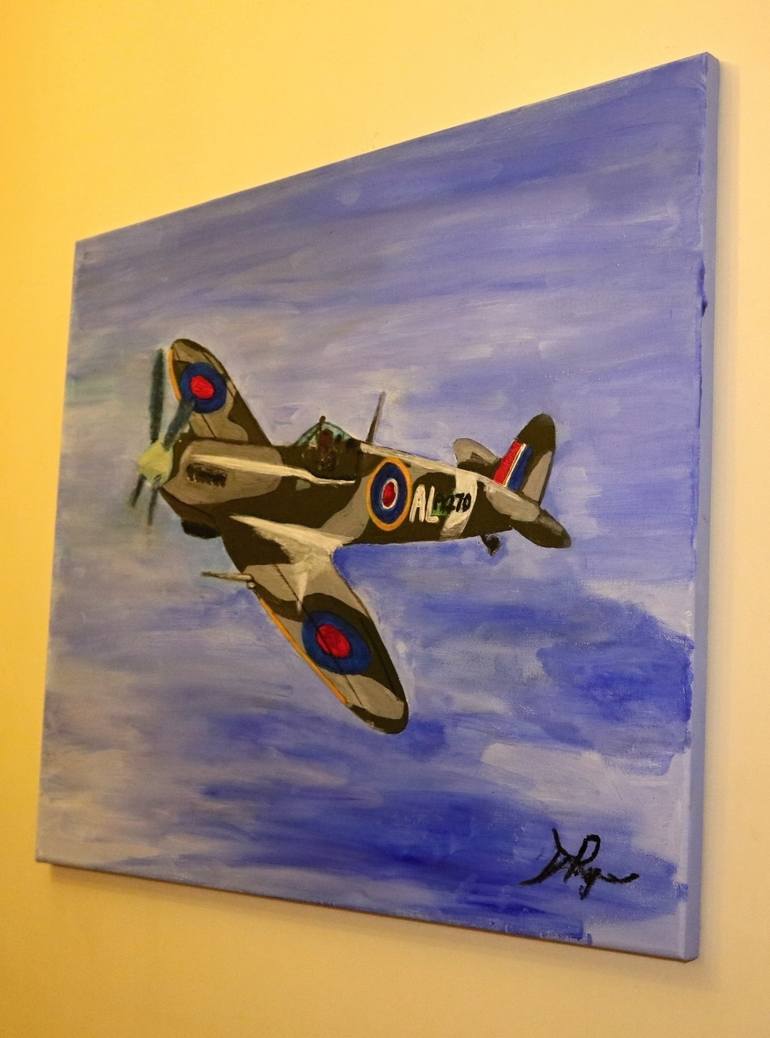 Original Aeroplane Painting by David Rogers