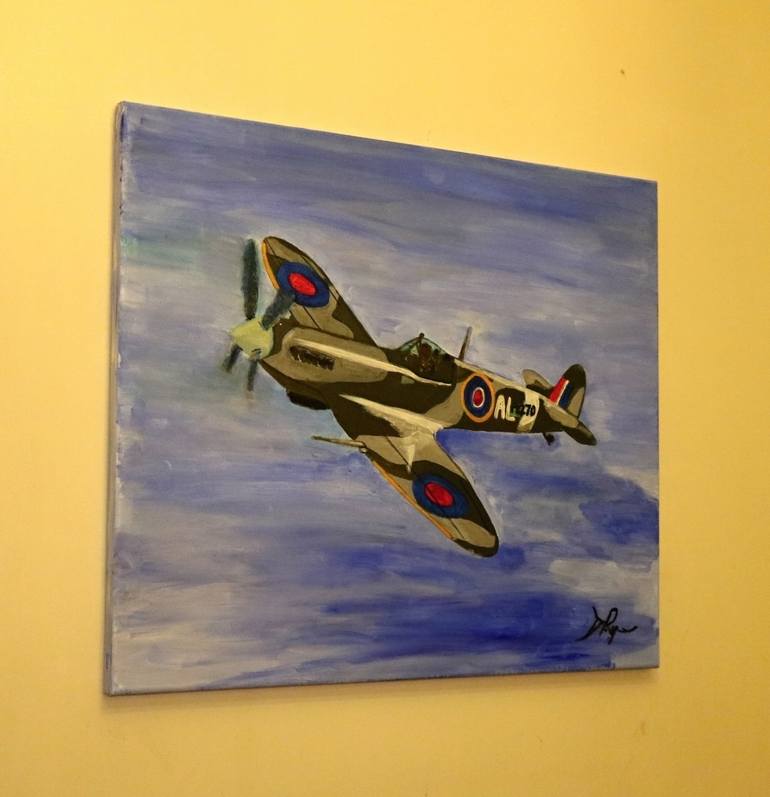 Original Aeroplane Painting by David Rogers
