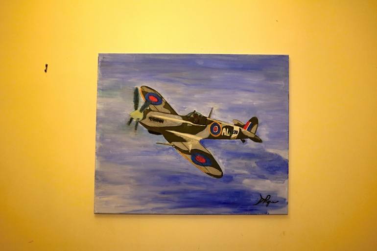 Original Aeroplane Painting by David Rogers