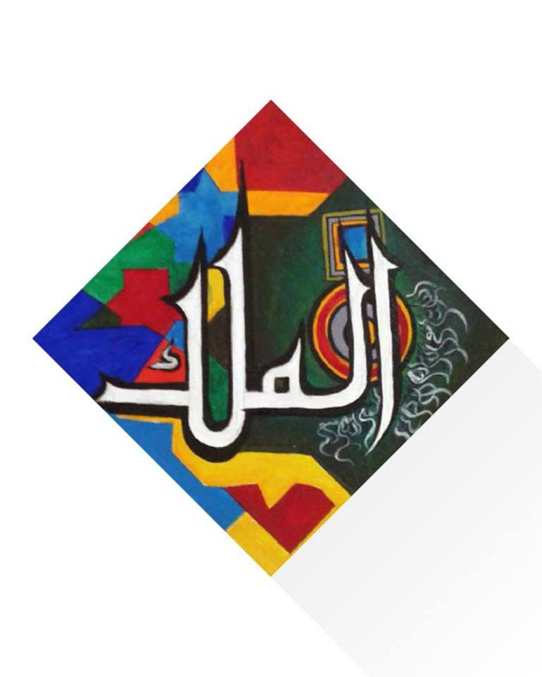 Original Cubism Abstract Painting by Syeda Ishrat