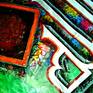 Islamic Abstract Calligraphy 'Ayat Ul Kursi'
I painted many different Acrylic colors with Platte knife and many style brushes as flat brushes, round brushes and Chinese royal brushes etc. I used specially silver, golden and copper acrylic colors in Arabic all fonts.