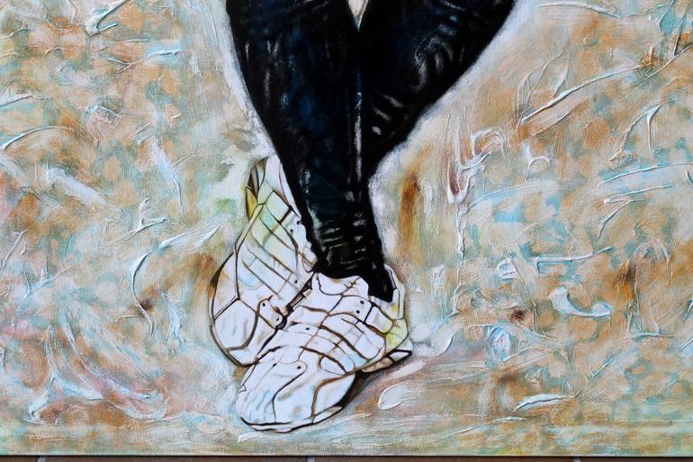 Original Figurative People Painting by Yalili Mora