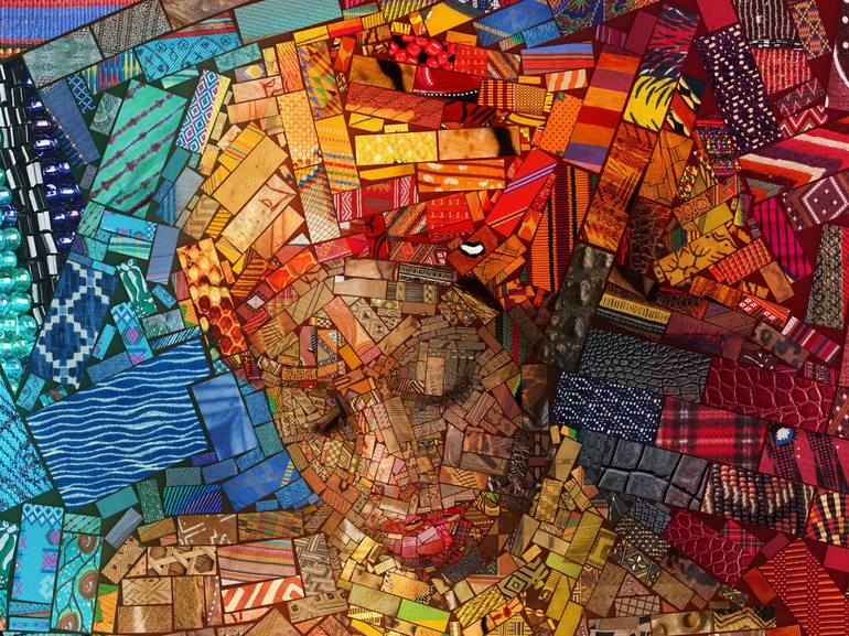 Original Cubism People Mixed Media by Charis Tsevis