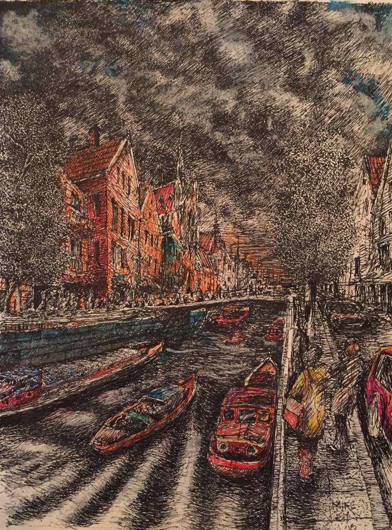 Original Other Landscape Drawing by Mike Ciemny