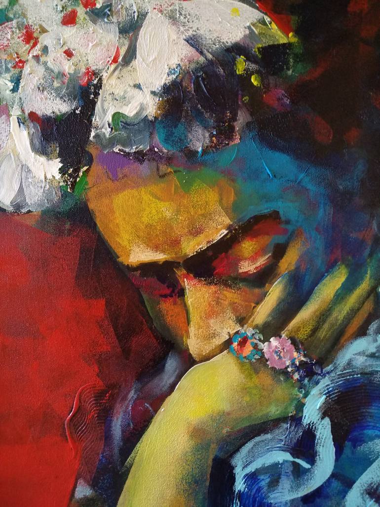 Original Figurative People Painting by Marina Del Pozo