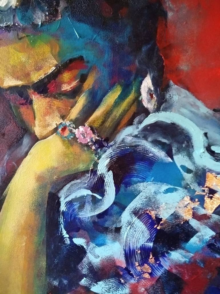 Original Figurative People Painting by Marina Del Pozo