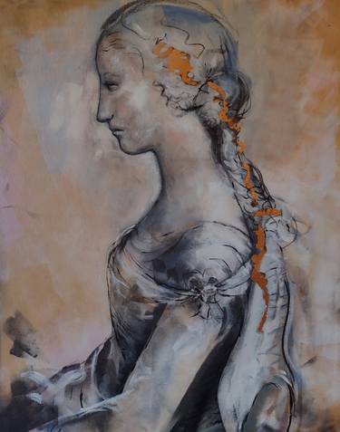 Print of Figurative Women Paintings by marina del pozo